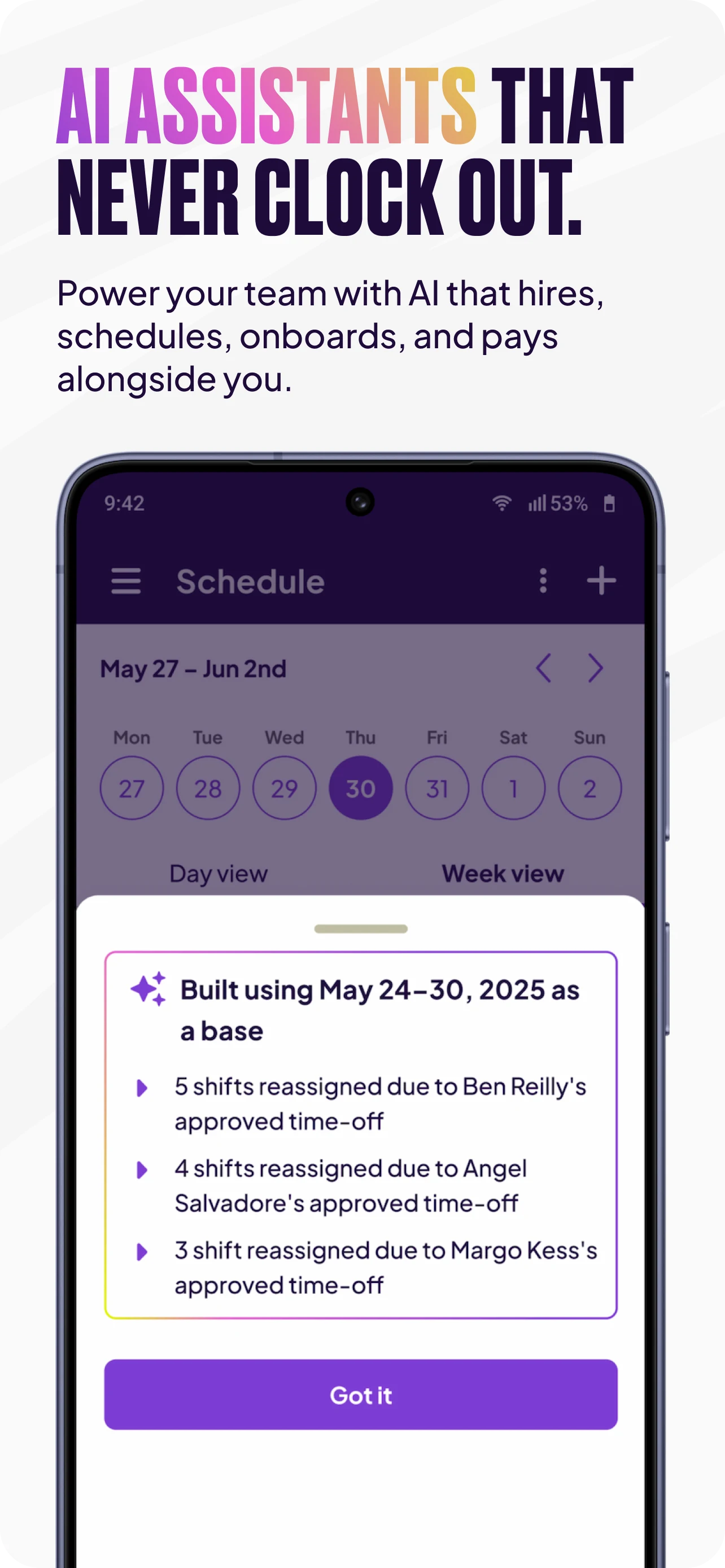 Homebase: Scheduling & Payroll screenshot